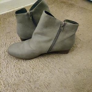 Gray boots